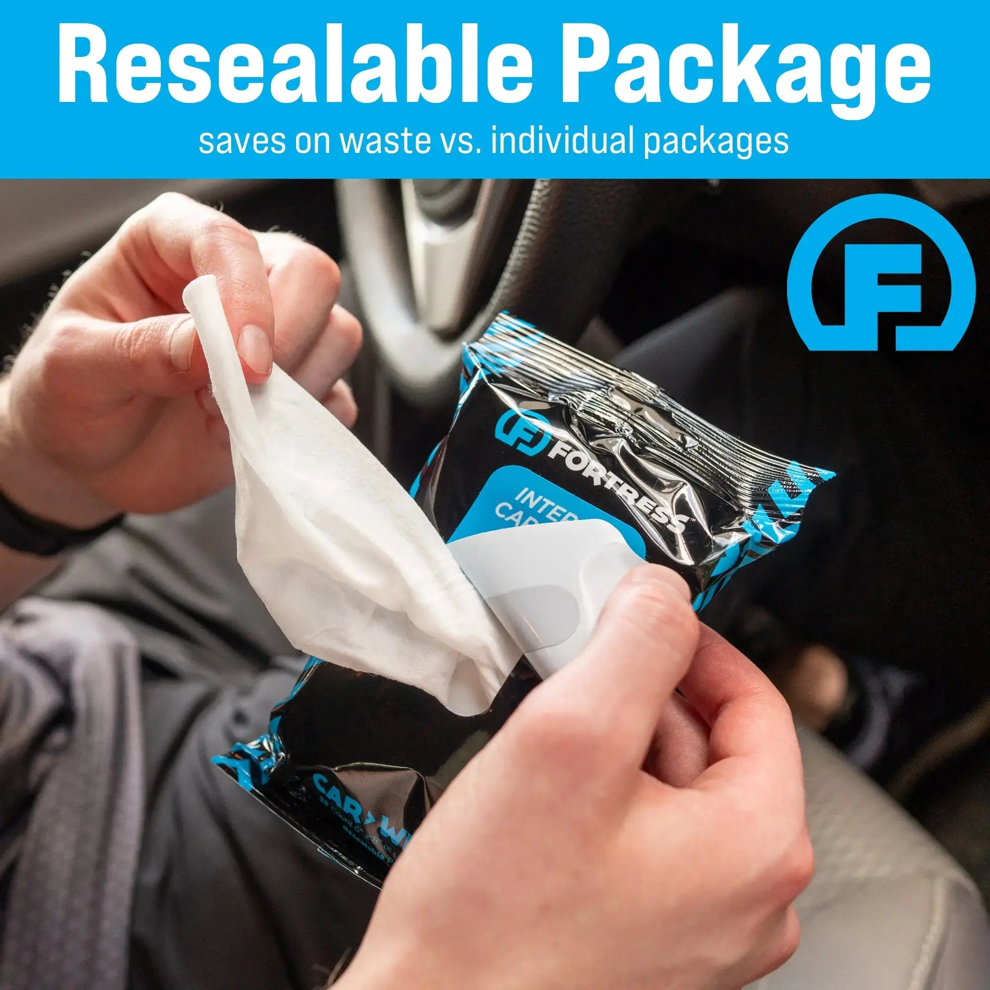 Car Wipes (25 ct.) To-Go Cleaning Wipes for Car Interiors - Image 3