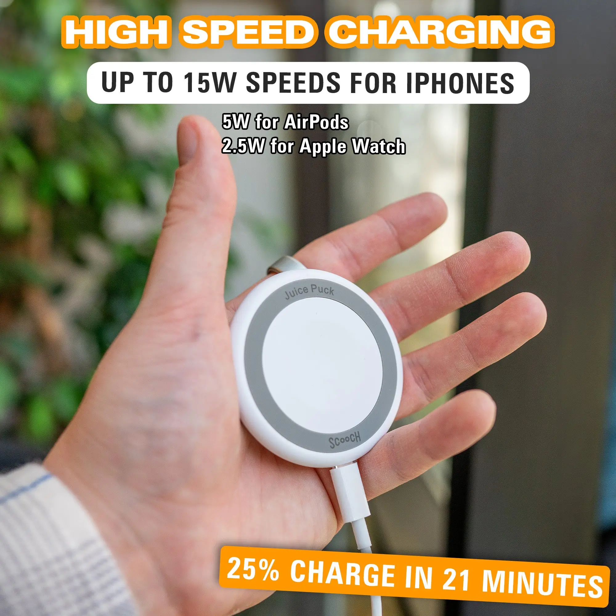 JuicePuck for MagSafe - 15W Charger for iPhone, Apple Watch, and AirPods - Image 3